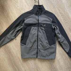 Mountain Hardwear Mountain Tech Gray Airshield Fleece Zip Up Jacket